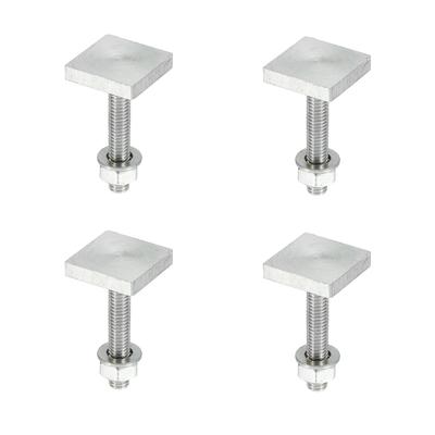 Uxcell Rostfritt Stål Takräcke Rack Lastbilsbultar med Muttrar och Förpackning med 4 T-Bultar, T-Bultar, Bultar, Brickor,