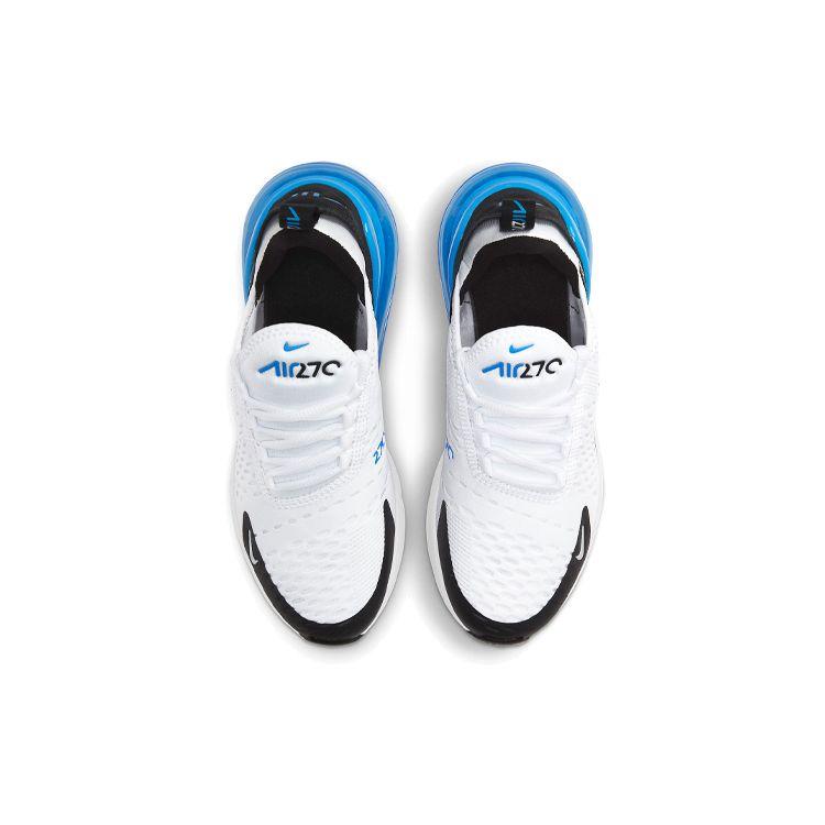 Nike Air Max 270 GS White Signal Blue Kids Sneakers Black 943345-106