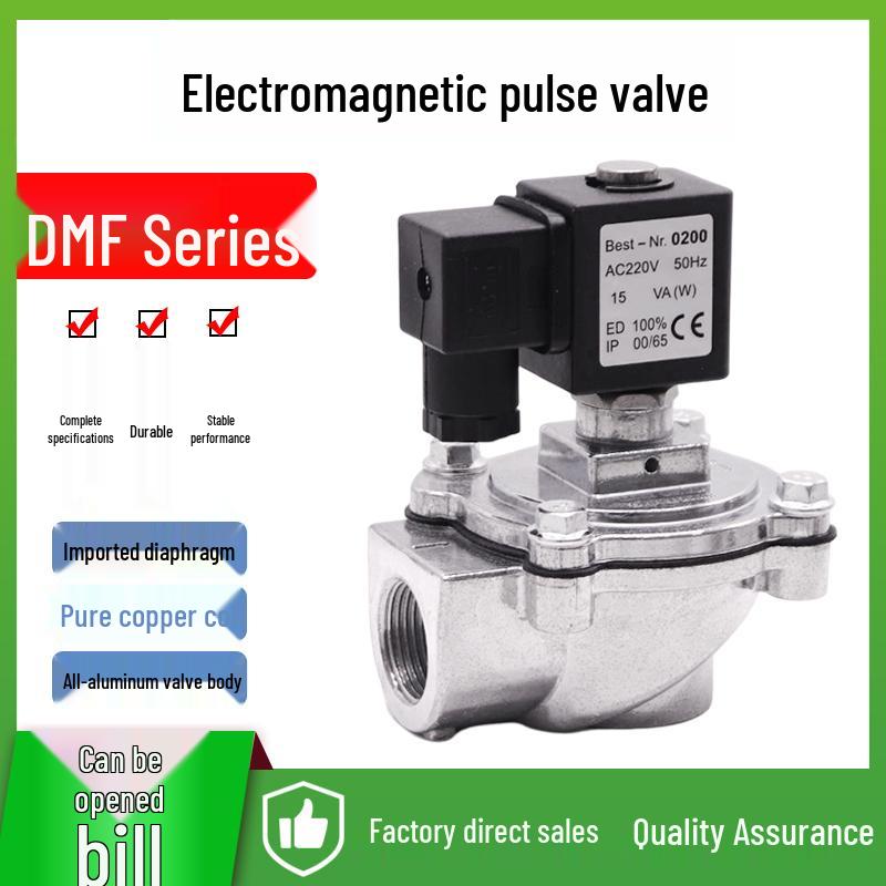 Electromagnetic Pulse Valve DC24V DN25 1" DMF-Z-20 Right Angle Pneumatic Control Valve 220V