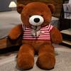 New 100cm Giant Dressed Sweater Bear Bowknot Multiple Color Options Plush Animals Dolls Super Soft Baby Soothing Toys Gift Decor