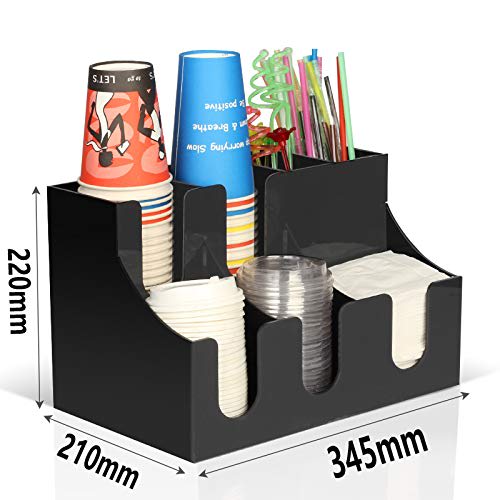 Paper cup holder, cup stand, coffee cup holder, paper cup holder, cup stand, for use in coffee shops and other commercial establishments (acrylic, no