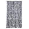 Silver Insect Screen Door Curtain 118 X 220 Cm Chenille