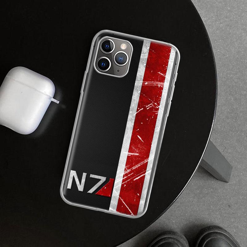 N7 Mass Effect Phone Case Cover for iPhone 11 12 13 Mini 14 15 Plus 16 Pro Max 17 Air 7 8 + SE Art Customized Fundas 11 12 13 Mi