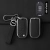Metal Leather Car Key Case Cover For Honda Civic Hrv Crv Xrv Cr-V Crider Odyssey Pilot Fit Accord Protect Keychain Accessories