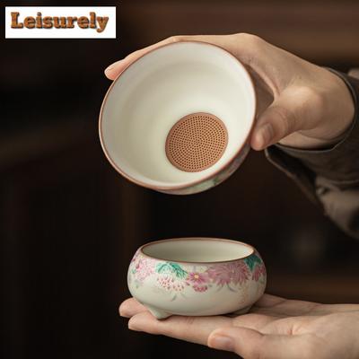 Lard Jelly Small Garden Tea Separator Infusor Handmade Tea Strainer Dispenser Tea Maker Tea Filter Tableware Accessories Craft