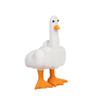 Figurka Kaczki Palec Środkowy Wykwintna Ręcznie Robiona Statuetka Kaczki z Żywicy Syntetycznej Żywa Zabawna Kaczka