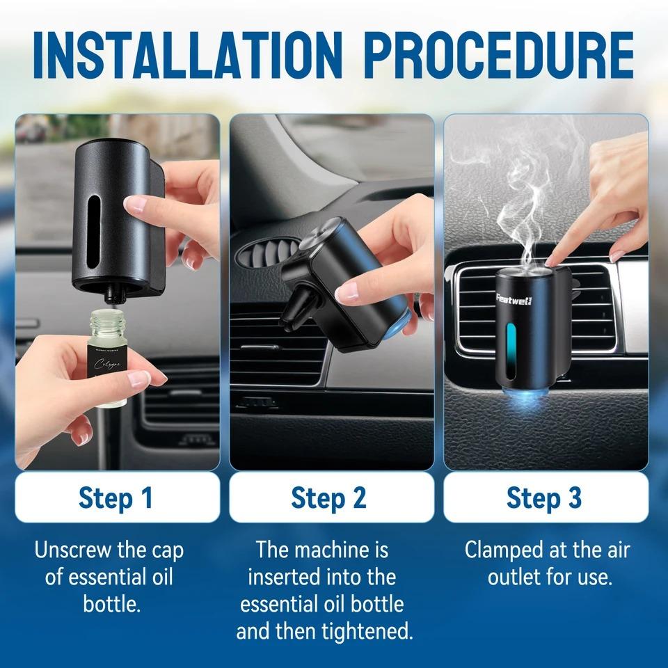 Smart Car Air Aromatherapy Diffuser Car Air Fresheners Humidifier Aromatherapy Freshener Removing Odors Car Accessories
