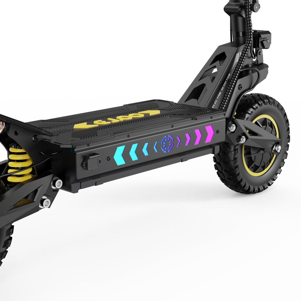 OOTD T10 PRO Electric Scooter with Dual 1300W Motors 52V 23.4Ah Battery for Extended Range & Strong Climbing Ability