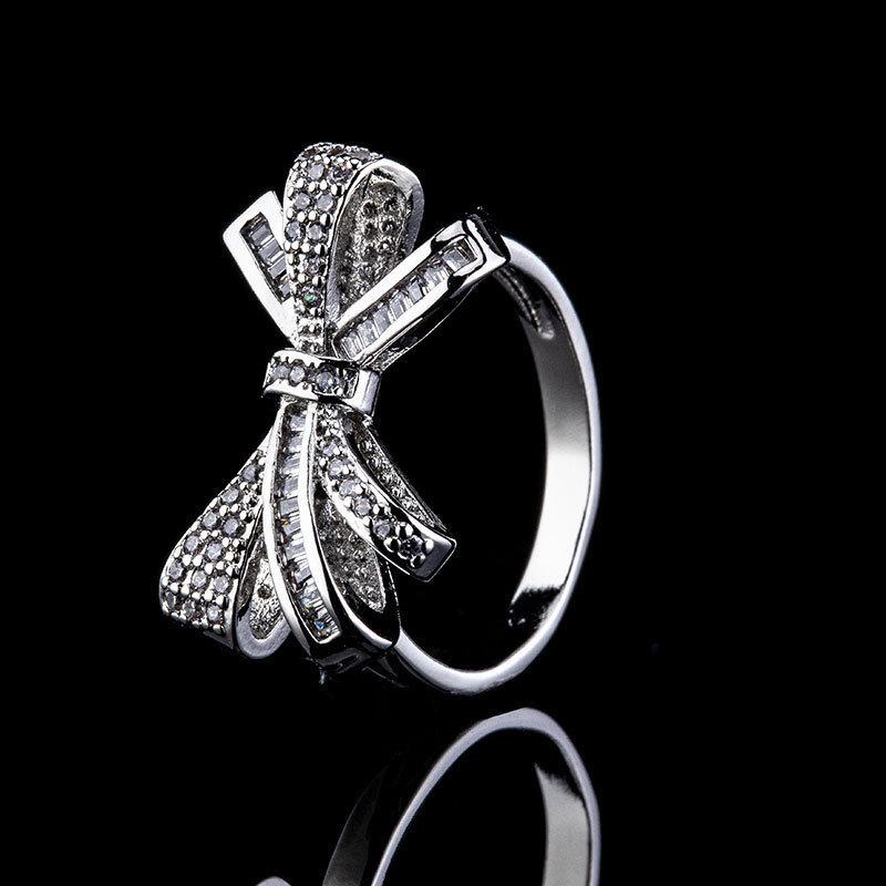 

Кольцо-бабочка с бриллиантами класса люкс, женское, темпераментное, легкое, роскошное, для указательного пальца, ювелирное изделие No. 10