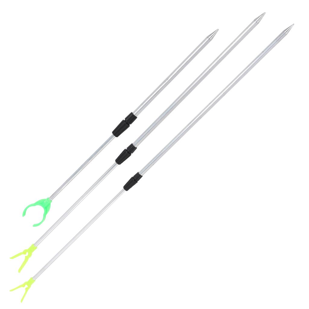 Fishing Rod Bracket Stretchable Aluminum Portable Fish Pole Ground Holder for Bank Fishing