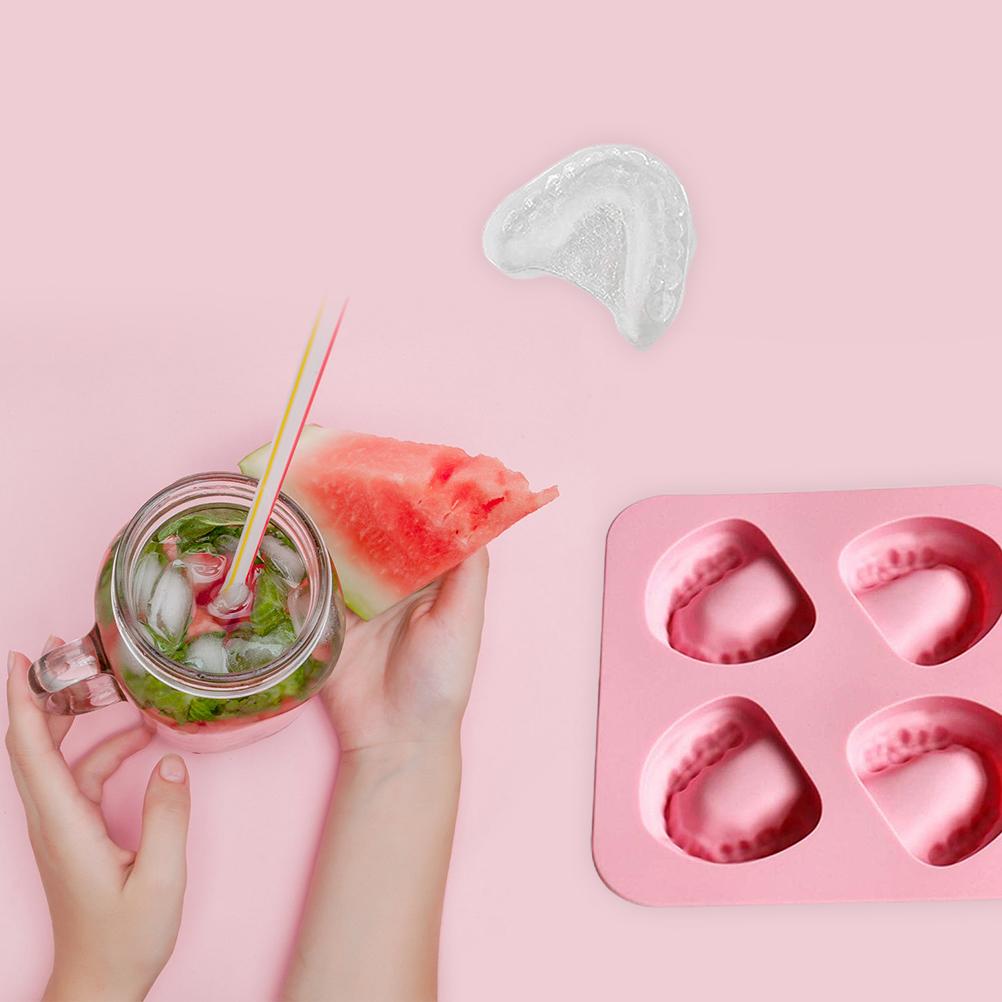 Stampo per ghiaccio Rigolo Vassoio per cubetti di ghiaccio con coperchio in silicone per adulti, creativo di novità stampo per Whisky Bevande Festa Compleanno impilabile e riutilizzabile contenitori