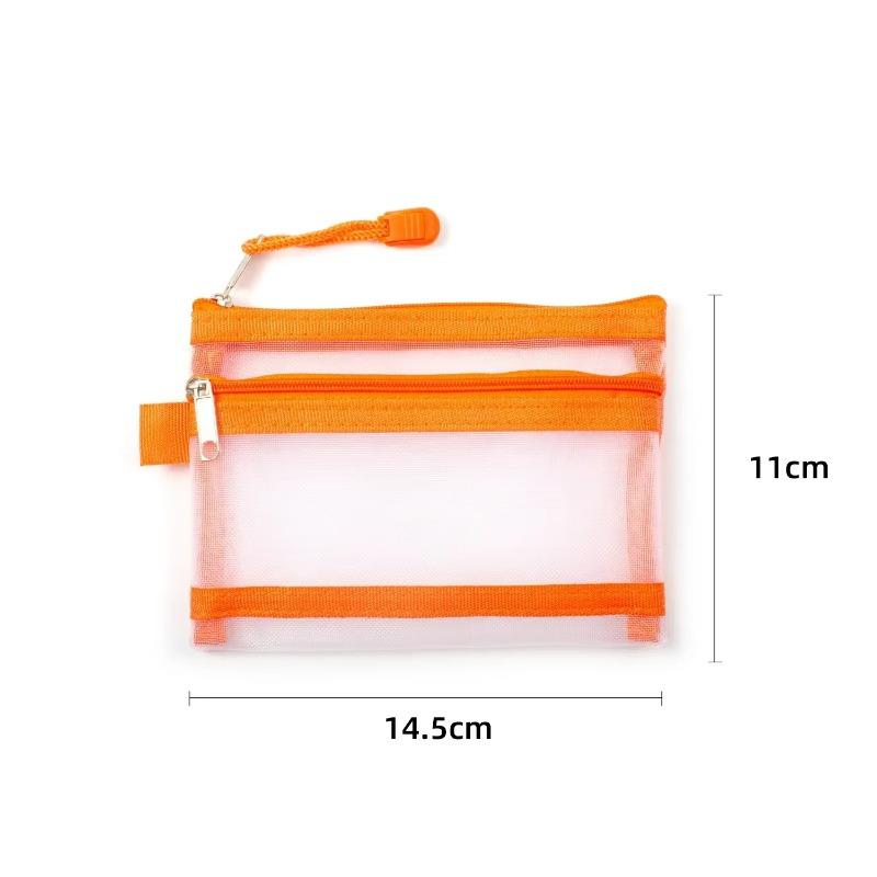 Zipper Mesh Lipsticks Cards Earphones Organizer Pouch for Coins Keys Travel Storage Case with Multiple  Money Card Storage Case