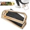 Aviation Aluminum Alloy Outdoor Portable Camping Mini Folding Stool Fishing Chairgolden