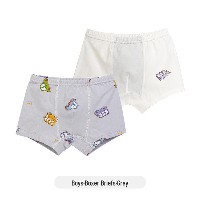 Baby Elefant Kinder Slips ohne Kneifen aus Graphen-Baumwolle - Weich, Dünn, 4-Eck-Shorts, Klasse A