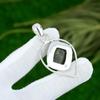 Sterling Silver Sacral Chakra Black Sunstone Gemstone Elegant Pendant Jewelry