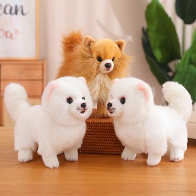 Premium Cute Plush Pomeranian Dog Real Life Toystuffed Animals Soft Puppy Pet Doll Children Kids Girls Lovely Gift