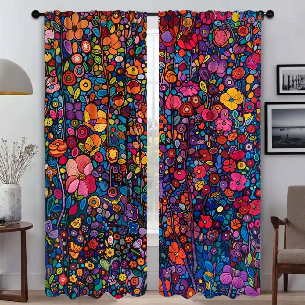 Garden Curtain Room Panel Curtains Bedroom Partition Shades Halloween Decoration Home Interior Child Darkening For Sleeping Area Made Of Polyester