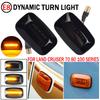 2Pcs Dynamic LED Side Marker fender Lights Flowing Turn Signal Light Side Repeater For Toyota Landcruiser 70 80 100 Series
