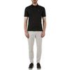 Emporio Armani Ss22 Solid Color Logo Patch Loose Casual Short Sleeve Polo Shirt Men Polo Shirts Black 3L1FAL-1JUVZ-0999