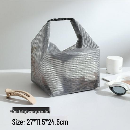 Large Capacity Mesh Beach Tote Bag for Outdoor Use