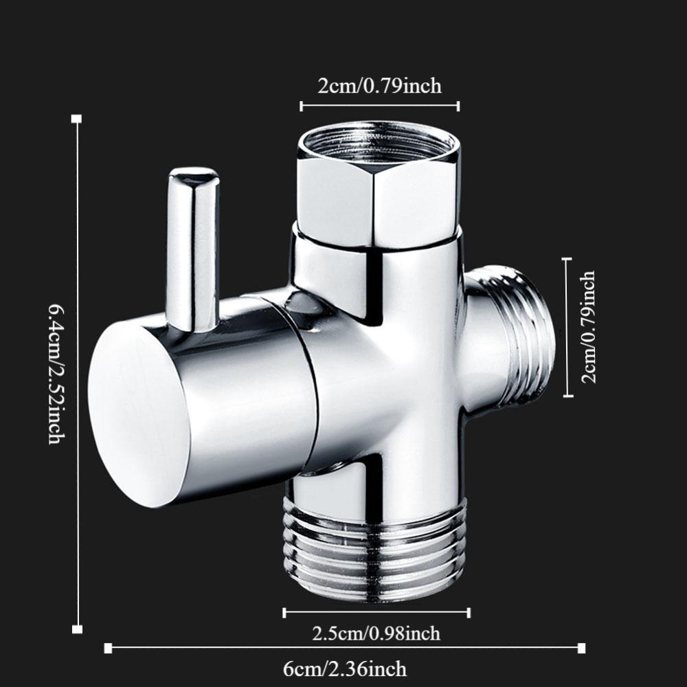 Three Function 3 Way Shower Head Diverter Valve Copper Shower Tap Connector  Faucet