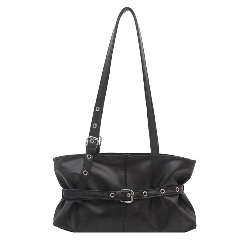 Commuter simple bag fashion bag women s spring new armpit bag texture shoulder bag women s bag new