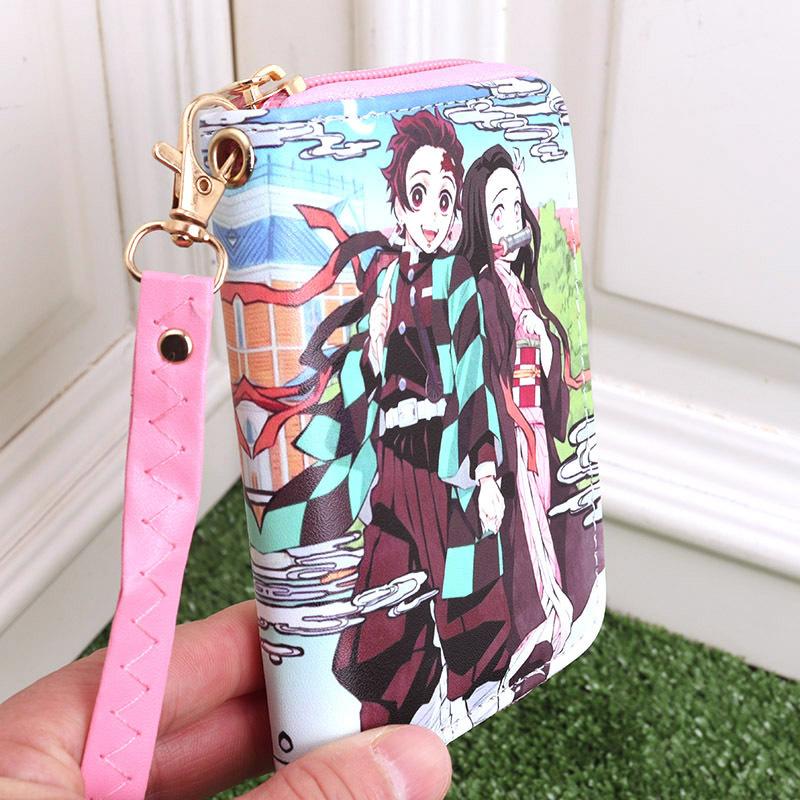 Japan Cartoon Comics Demon Slayer Merchandise Kleine Geldbörsen für Männer und Frauen Münzbörsen 7542