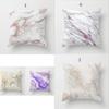 Luxurious Marble Throw Pillow Case With Colorful Rock Pattern For Home Decor 18 Inches