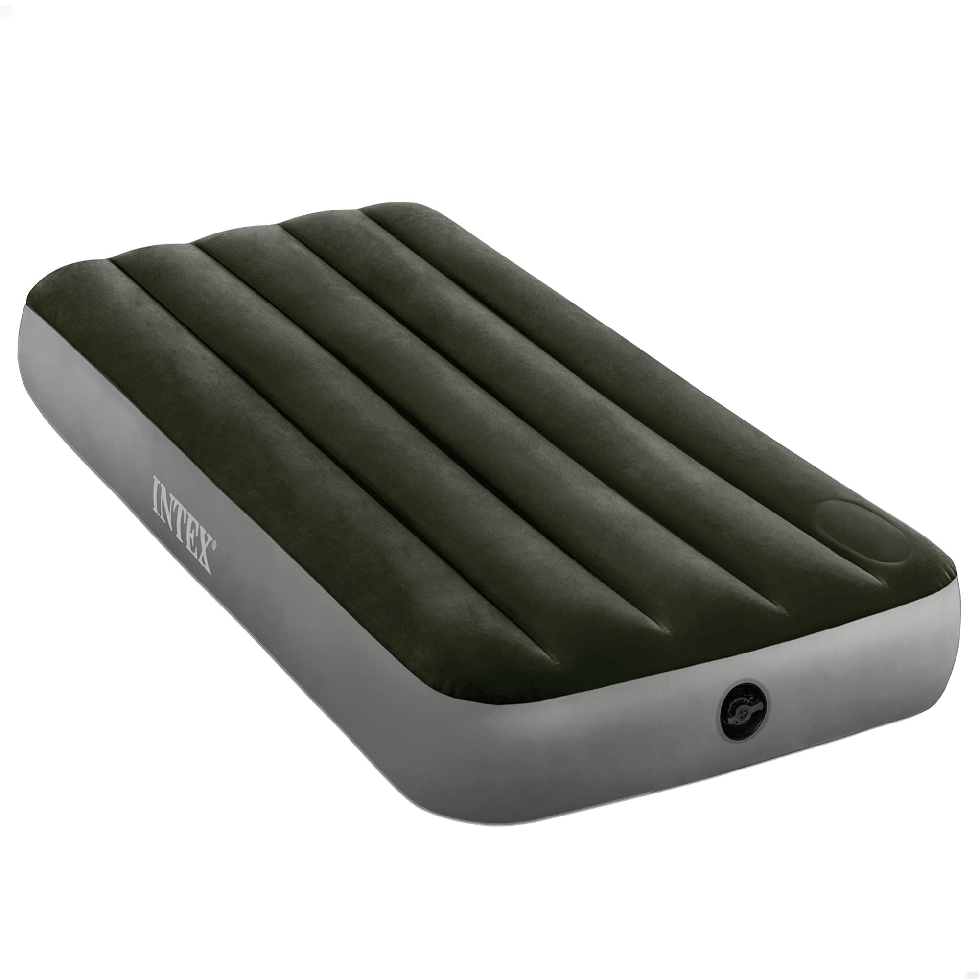 Надувной матрас Intex Downy с ножным насосом, 76 x 191 x 25 см, 64760 (Официальный японский продукт), двойной