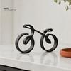Kreatives 3D-gedrucktes Kunst-Fahrrad-Ornament, Abstrakte Fahrradskulptur für den Schreibtisch, Figur als Geschenk für Radsportbegeisterte, Moderne minimalistische Dekoration für Zuhause und Büro
