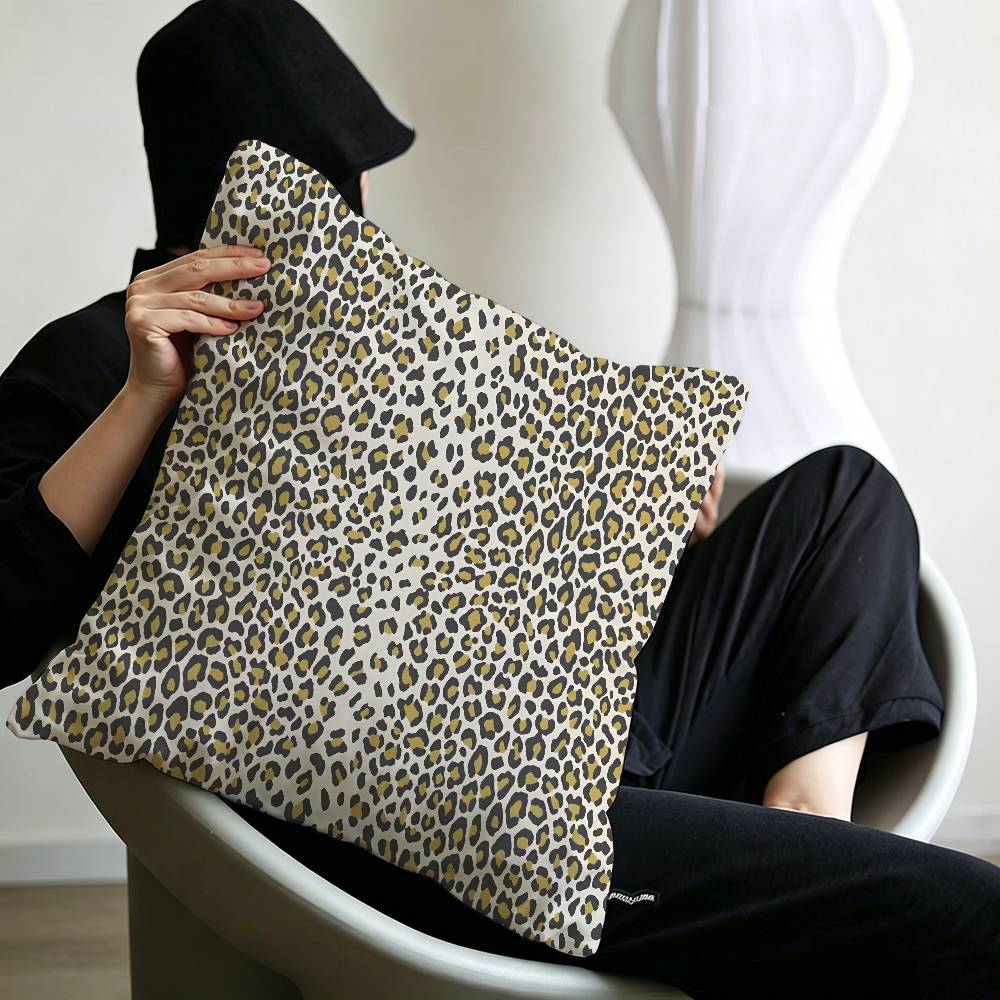 Fashion cool Leopard Print Pillow Anime Pillow Sofa Bed Head Pillow Cover Cushion Cover 45x45 cm Fashion