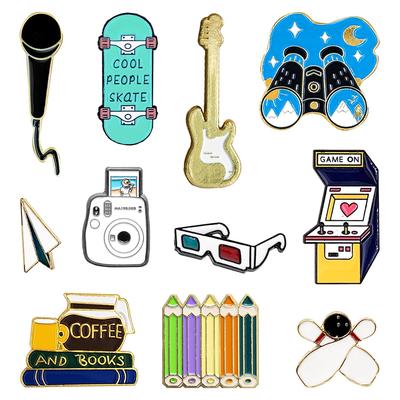 11 Enamel Pin Metal Badge Fashion Accessories for and Decorative for and Bags Badges, Pins, Women, Men, Youth, Clothes, Hats, Backpacks, (Have Fun)