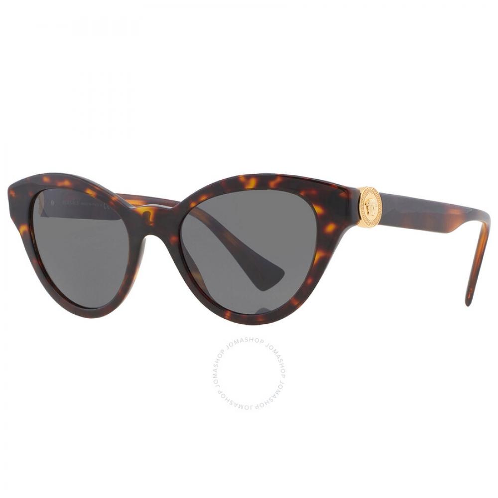 Versace Dark Gray Butterfly Ladies Sunglasses Ve4435 108 87 52