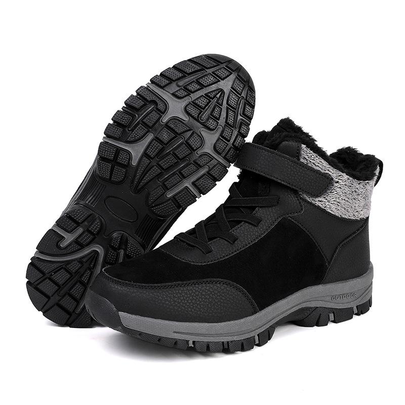 Katoenen schoenen heren nieuwe winter fluwelen verdikte katoenen laarzen grote maat korte laarzen buiten warm sneeuwlaarzen bergbeklimmen dameslaarzen