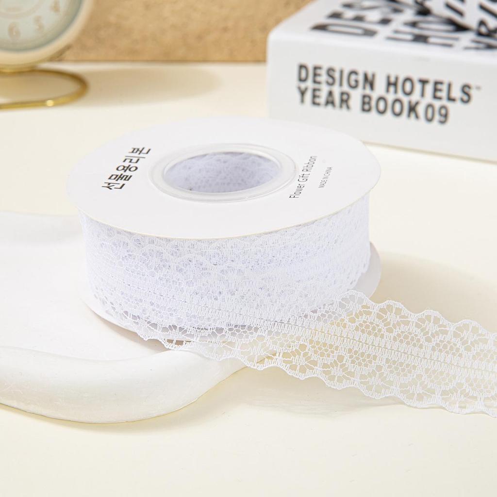 Blumenband zum Valentinstag: 25 Yards Hohlspitze für Kuchen- und Blumenstraußverpackungen