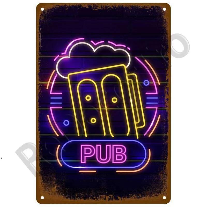 Beer Vintage Metal Whiskey Tin Sign Posters Plate Home Wall Decor For Pub Bars Cafe Clubs Retro Plaque Painting Man Cave 26T0104 26T0104