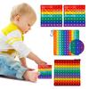 1/3 Stück Popping Bubble Rainbow Hundertertafel Kinder Zahl 100 Zählen Sensorisches Spielzeug Stressabbau Quadratische Silikon Zahlentafel Kinder Lehrer Mathematik