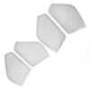 For Porsche Taycan -2024 Interior Car Accessories Stainless Steel Silver Car Door Speaker Cover Trim