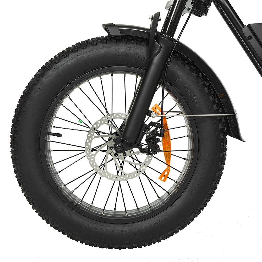 Electric Bike Pixar Super 500W Motor 30AH Max Range 100KM Top Speed 25Km/h Load 120KG 20"x4.0" Black