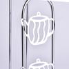 Portasciugamani di Carta in Ferro Stand Dispenser Moderno Minimalista da Banco per Cucina Tavolo da Pranzo Elegante Finitura Nera Argento