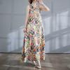 Long Skirt Summer New Round Neck Printed Dress