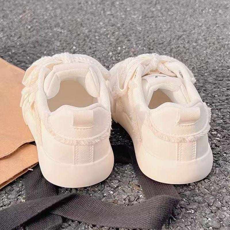 New little white shoes women's spring and autumn platform shoes children's ins trendy versatile niche board shoes women's casual canvas shoes