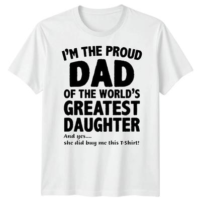 Herren Stolzer Papa Größte Tochter Lustiges Vatertag T-Shirt Tee Bester Papa Überhaupt#FD