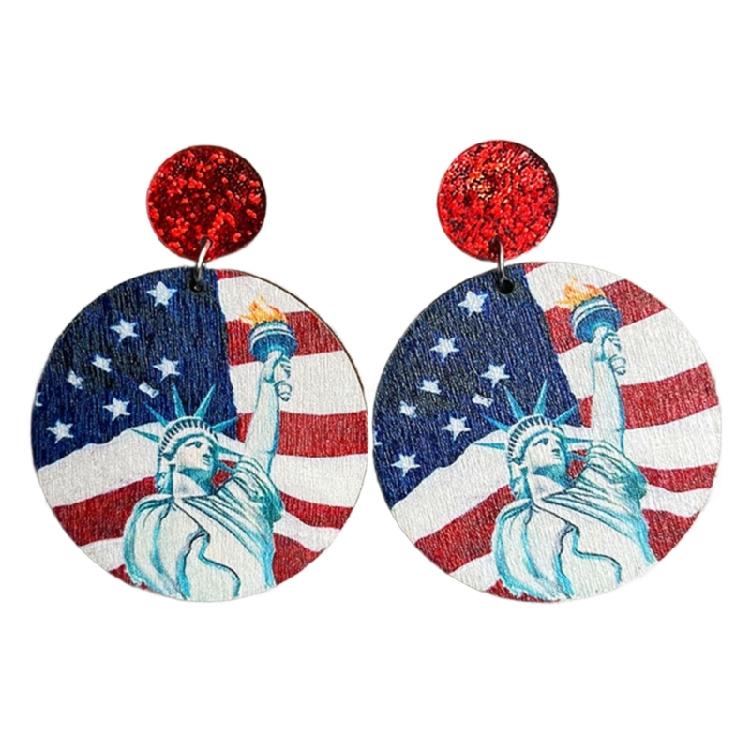 

Independence Day Dangle Earring Statement Earrings Festival Atmosphere Decor 1