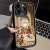 Handyhülle für iPhone 17 Air 16E 15 16 Pro Max Renaissance Ästhetik Kunstmalerei Hülle 14 Plus 13 12 Mini Weiche Schale Silikon