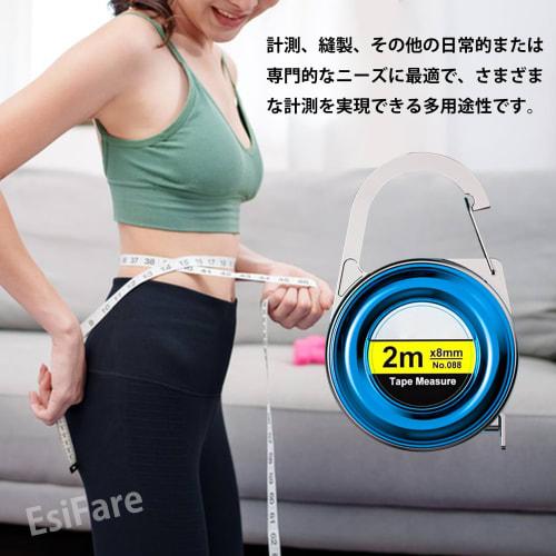 EsiFare 79-inch Mini Scale Tape Measure, Retractable Tailor's Tape Measure, Compact Body Tape Measure, Clothing Tape Measure, Multipurpose Ruler, Meas
