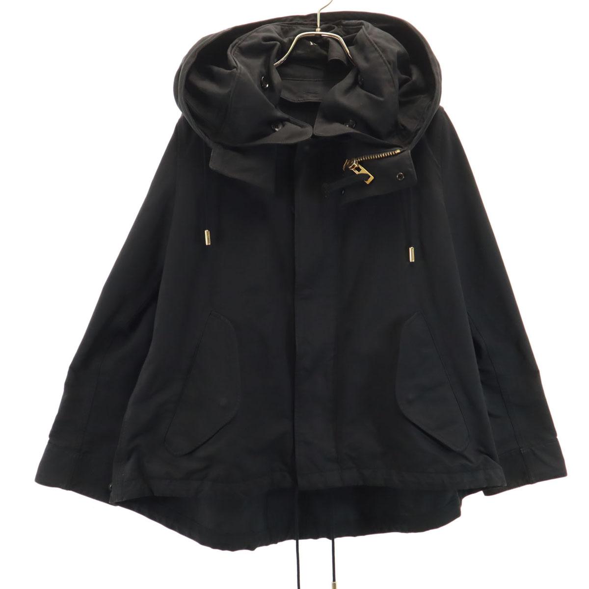 

THE RERACS made in Japan Hooded Jacket 38 black Women Used