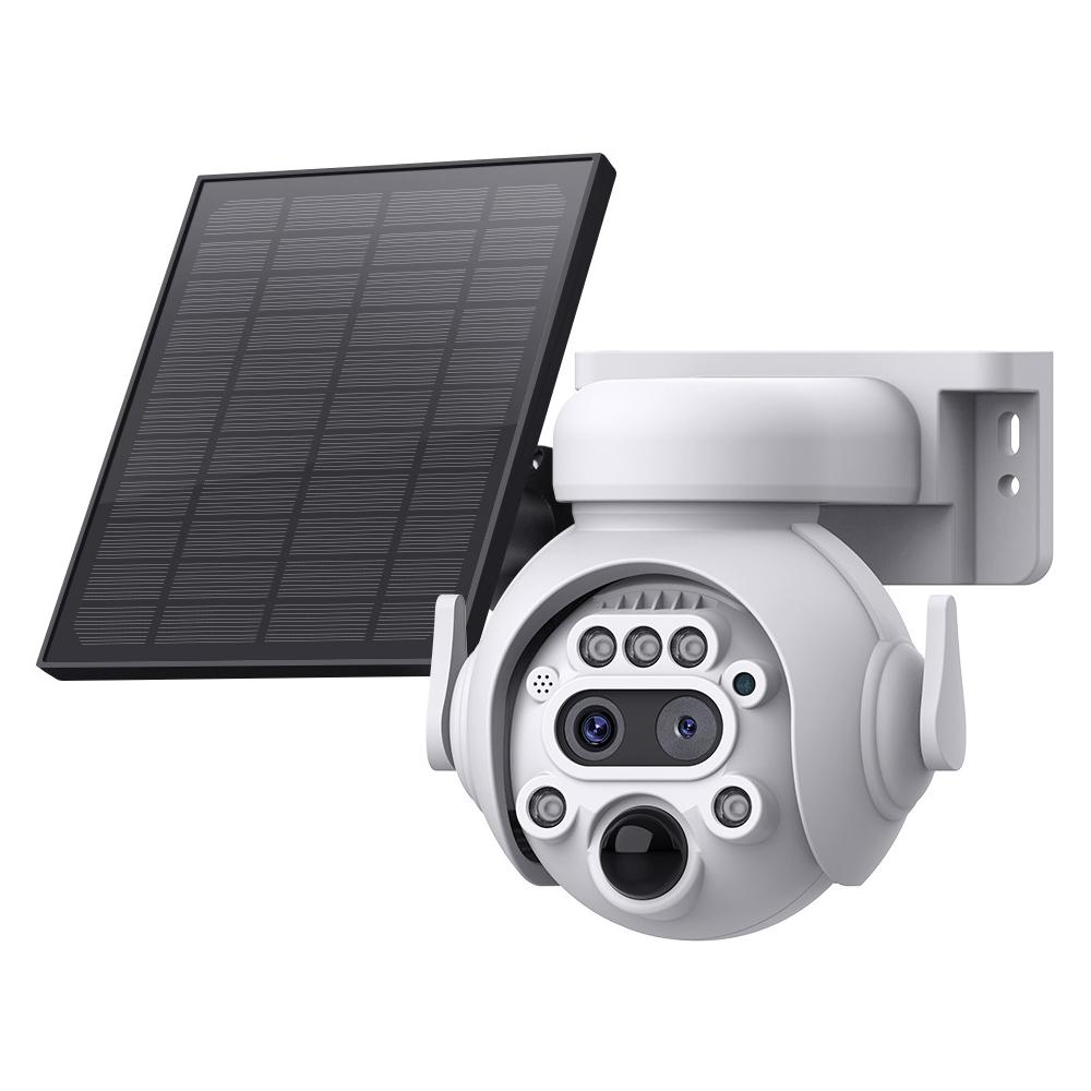 

Q55 12X Zoom Low-Power Solar-Powered Surveillance Camera,Dual-Lens WiFi Version A