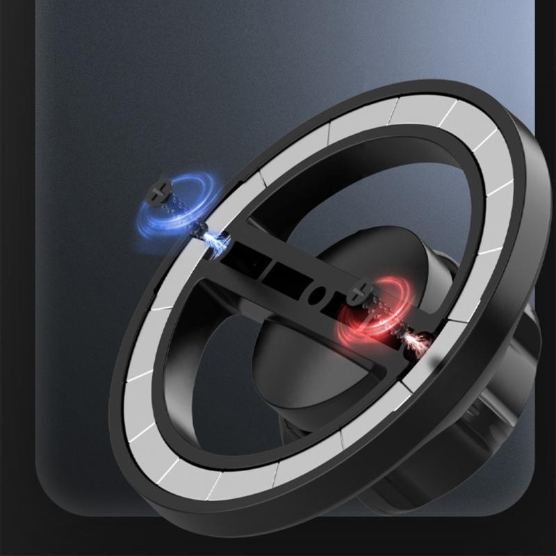 Support Magnétique Universel pour Voiture Adapté à Rotule de 17 mm Support de Téléphone pour Véhicule Assurant Stabilité & Facile à Utiliser pour les Téléphones