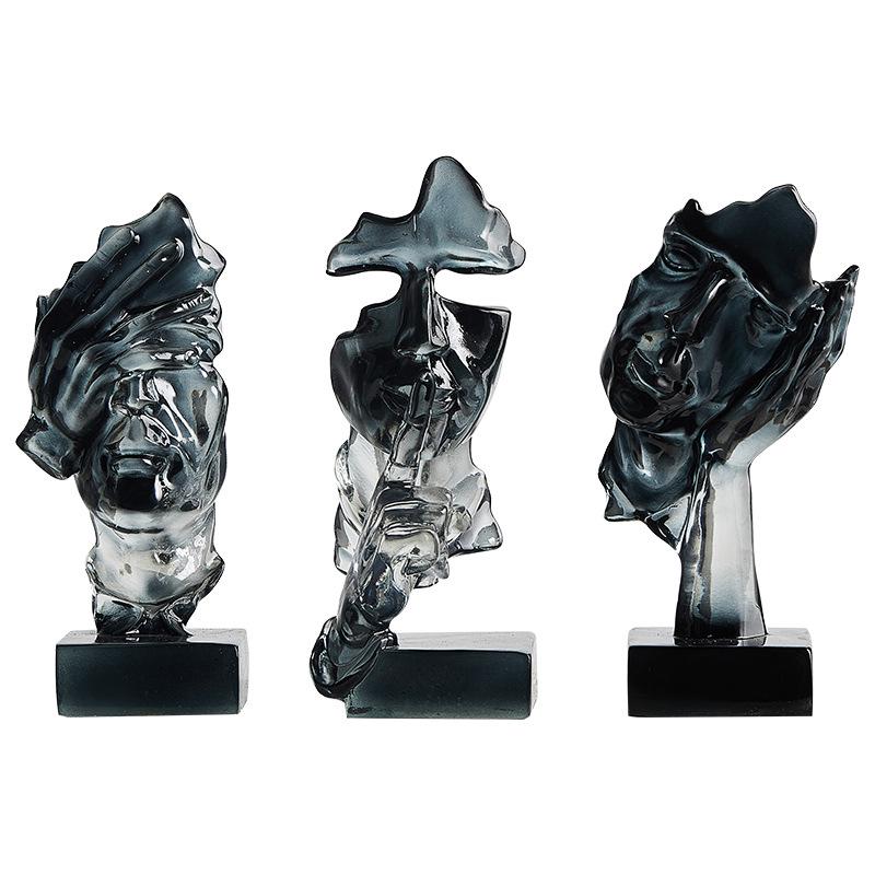 Modern Abstract Wine & TV Cabinet Decoration - Light Luxury for Living Room, Porch, or Office - Free Shipping